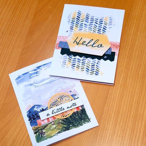 From The Desk Of | Notecard Set | Papier US Blank Mystery Card Set, Set of 6, Stationary Set, Gift Box